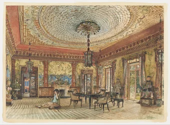 De Japanse salon, Villa Hügel, Hietzing, Wenen